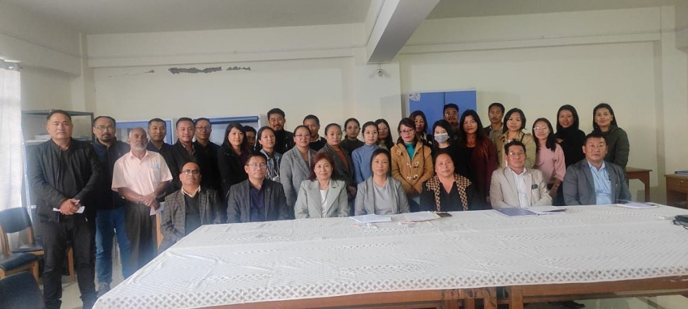  The AAA team along with faculty members and others at Baptist College, Kohima on November 24.